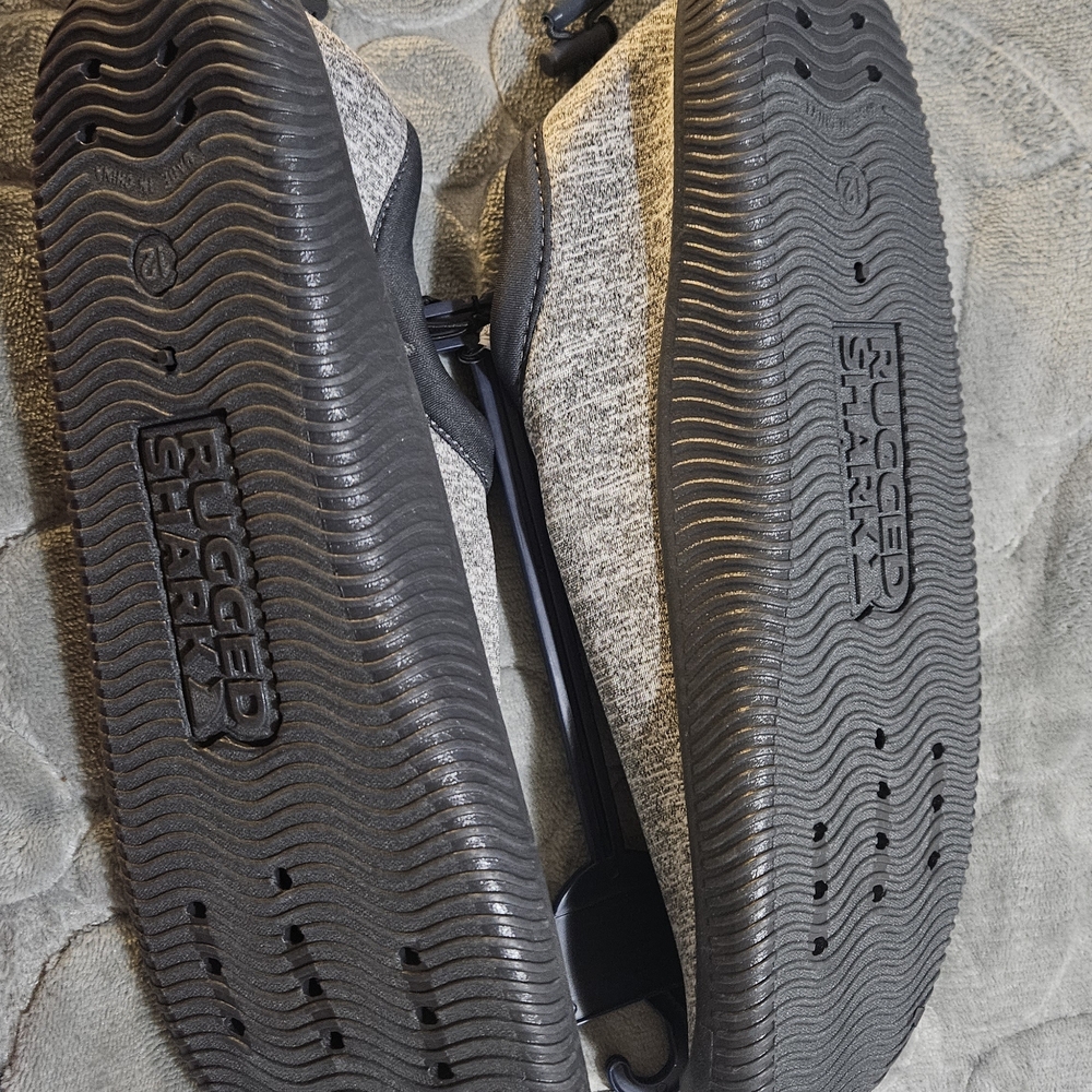 Rugged Shark Water Shoes Size 10 New grey washable drainable fam aqua sock - Picture 5 of 7